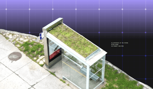 Bioclimactic Transit Shelters with green roofs