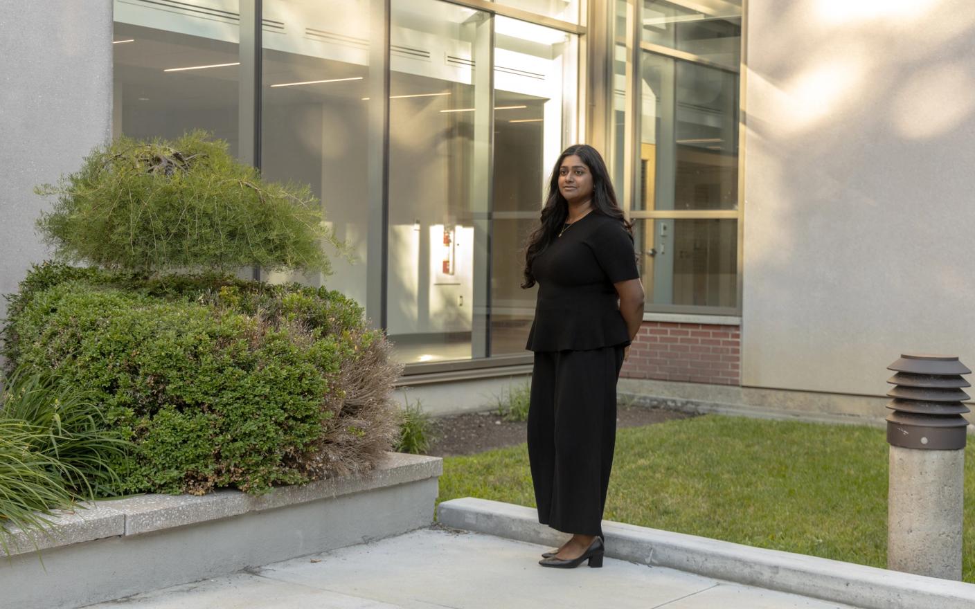 Nivatha Balendra, founder and CEO of Dispersa in her laboratory.
