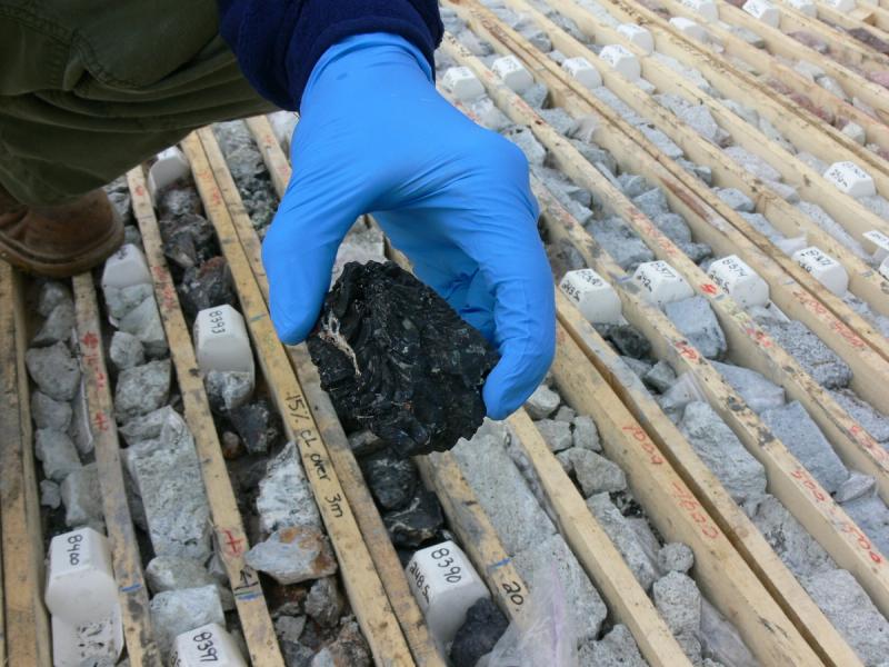 Drill cores help companies determine whether a mine would be viable.