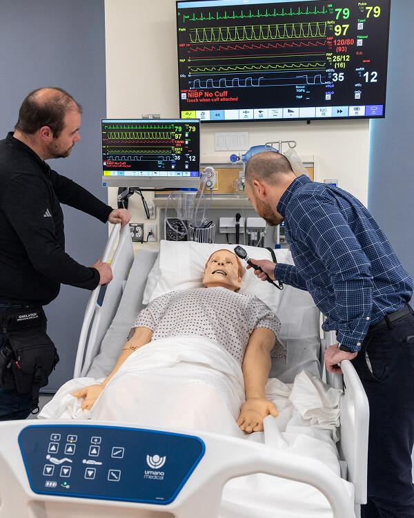 The adult mannequins weigh about 150 pounds, so lifting one feels like lifting a real person.