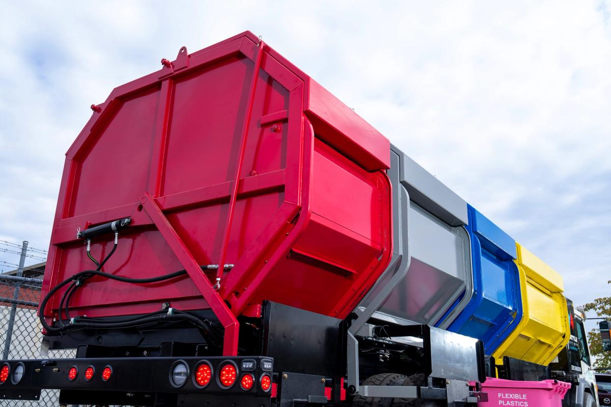 September 28, 2026 - Vancouver, British Columbia - Robert Weatherbe, co-founder of Recycling Alternative, stands in front of a new recycling truck. Photo by Jimmy Jeong