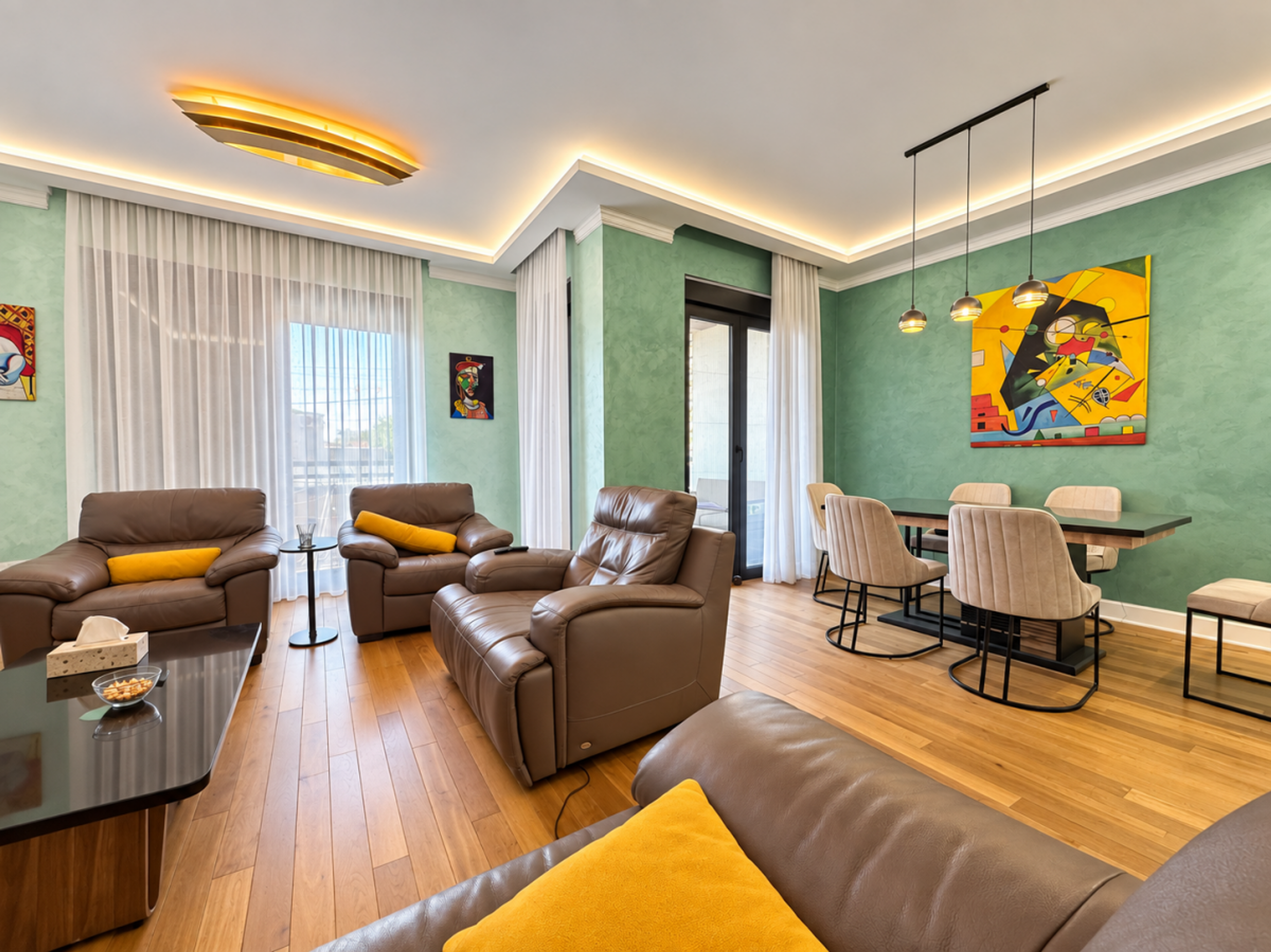 Luxury two-bedroom apartment in Pregrevica with parking