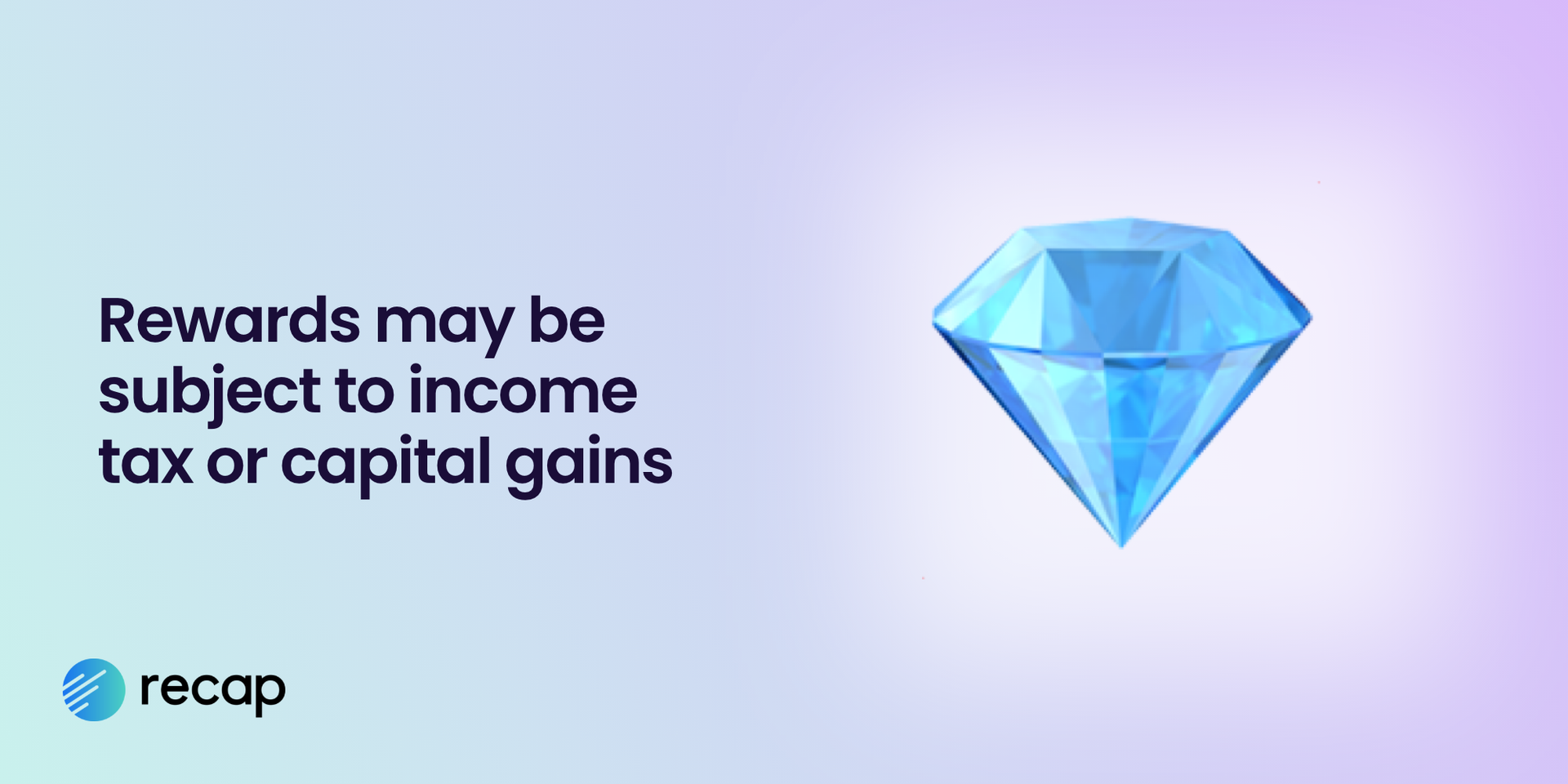 Illustration stating that DeFi rewards may be subject to income tax or capital gains tax