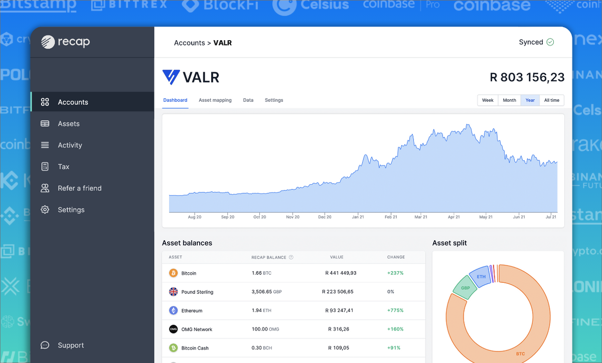 Recap releases VALR integration