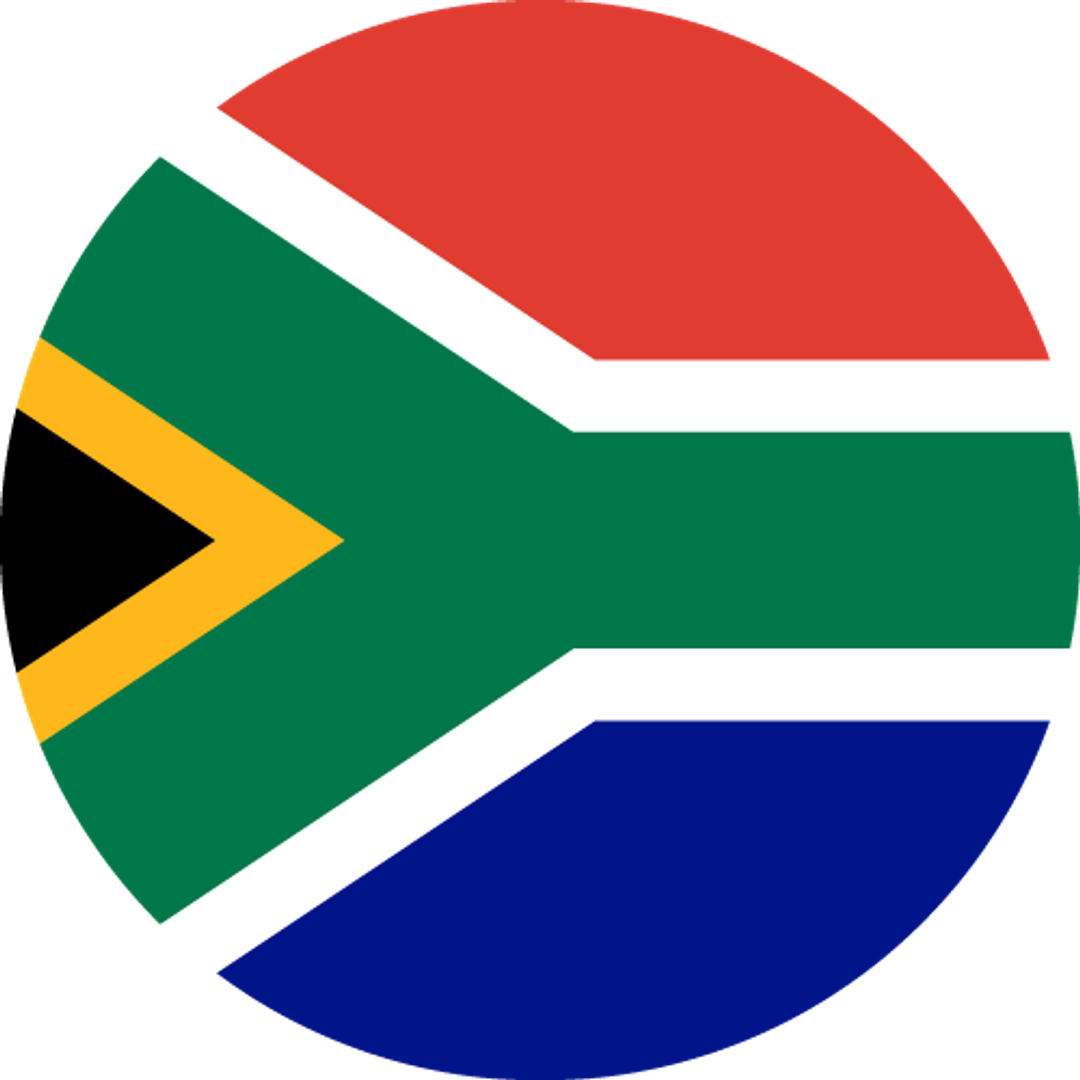 South African flag cropped to circle