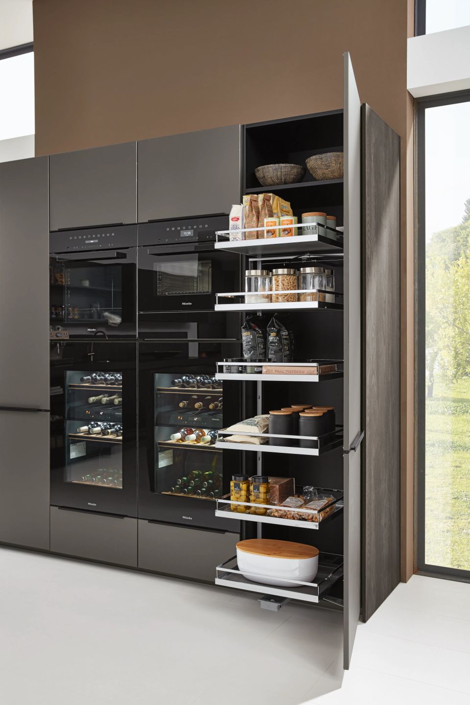 modulaire kasten systeem met plateaus van ballerina keukens