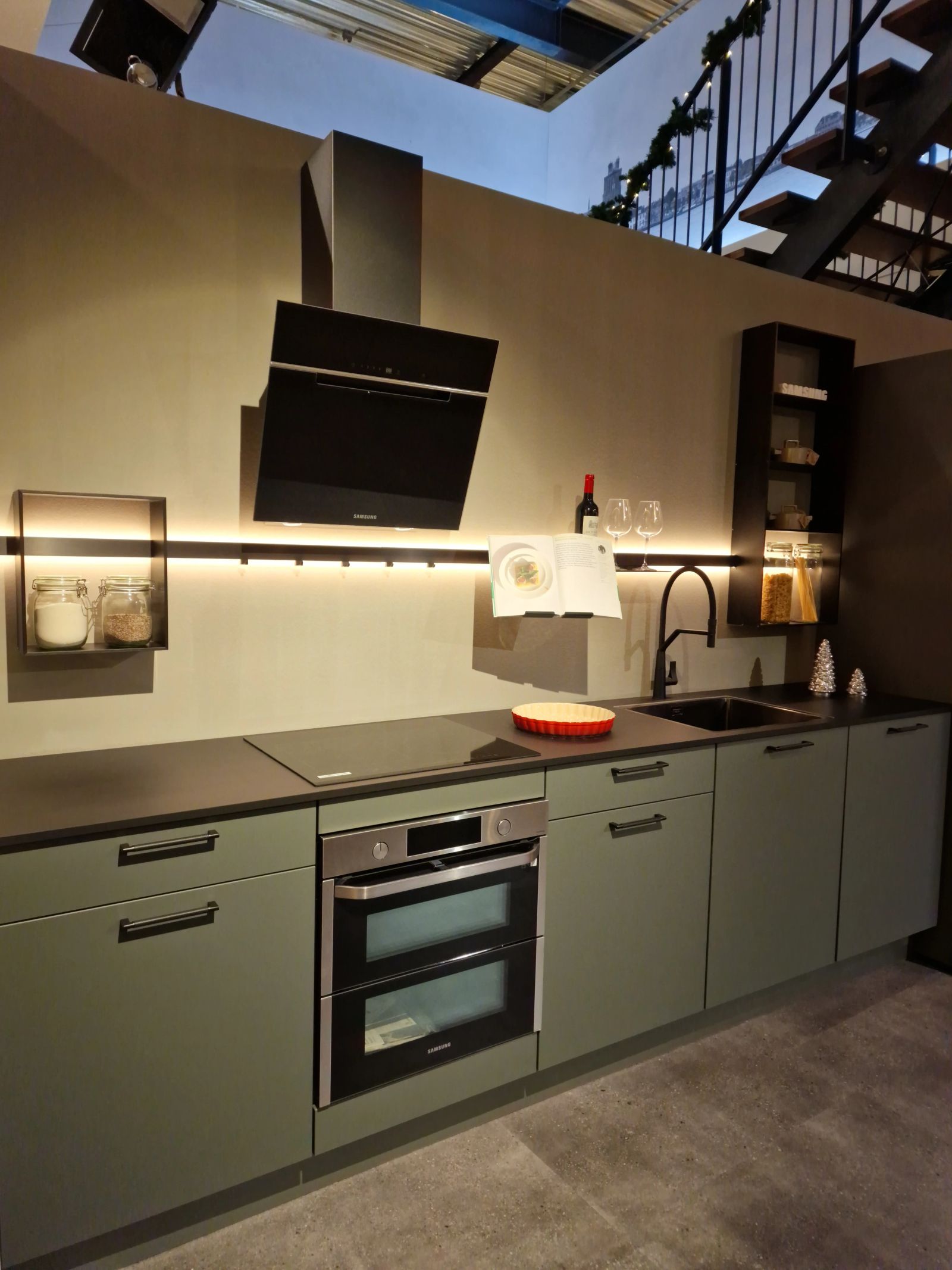 Supercomplete keuken mat groen Samsung keramiek