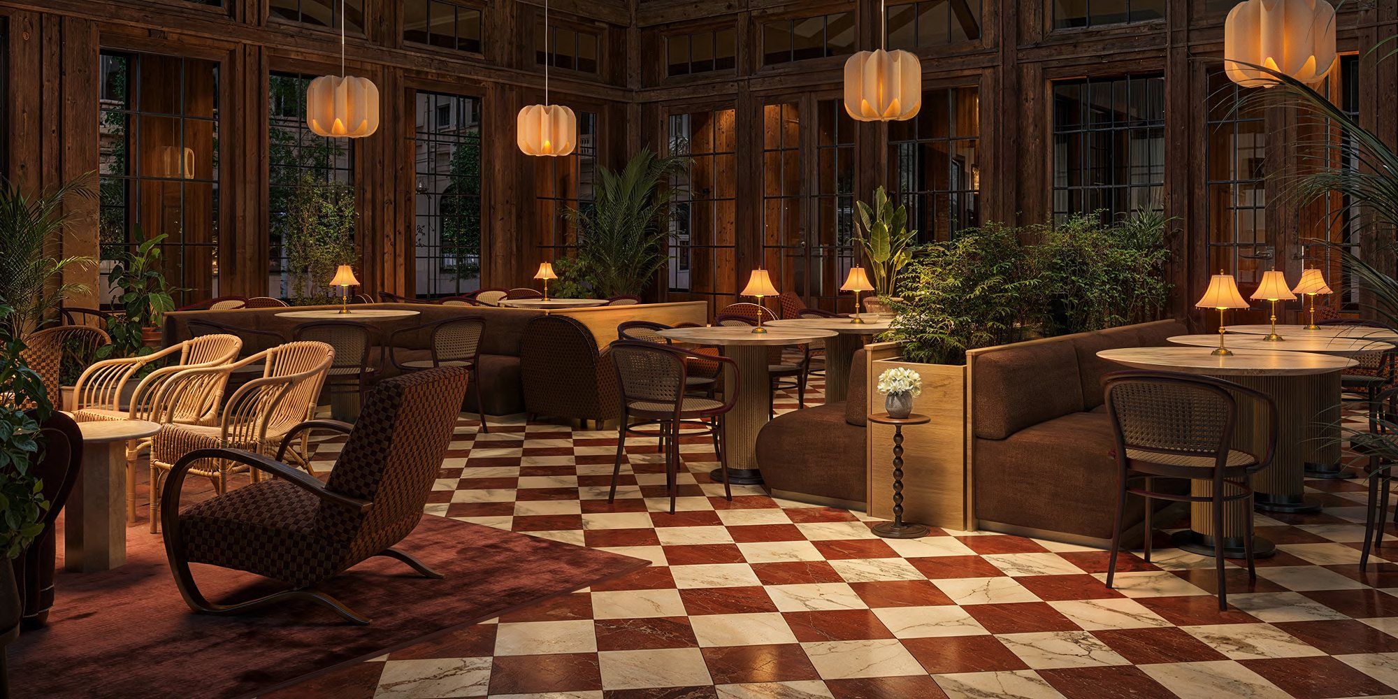 Club lounge interior