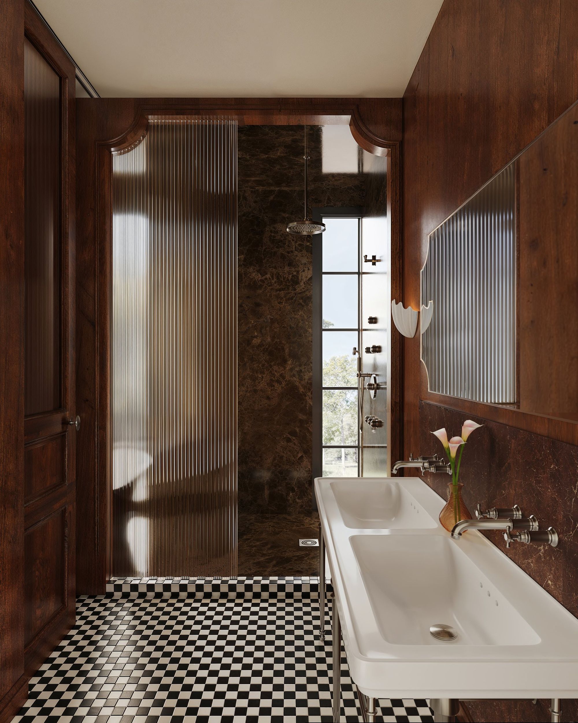 Residence bathroom interior