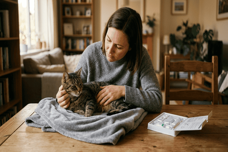 Kattes øvre luftvejsinfektioner: Test for felin herpesvirus, calicivirus & panleukopeni derhjemme