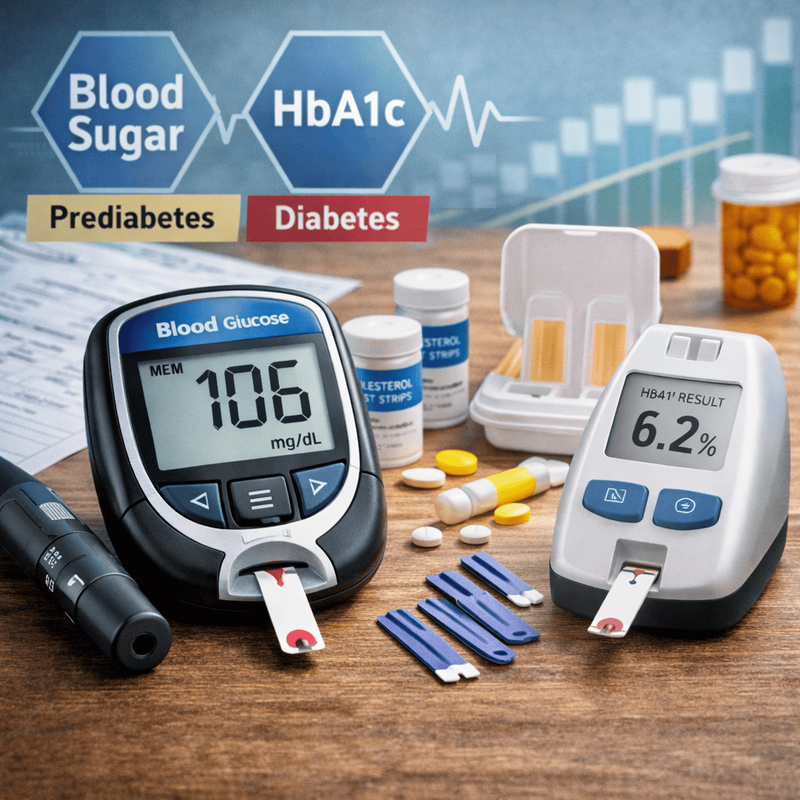 Blodsukker- og A1C-tests til hjemmebrug: din guide til selvdiagnosticering af prædiabetes og diabetes
