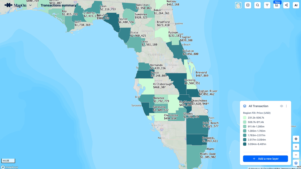 How to Use Region Layers in MapOn.ai for Geo Analysis