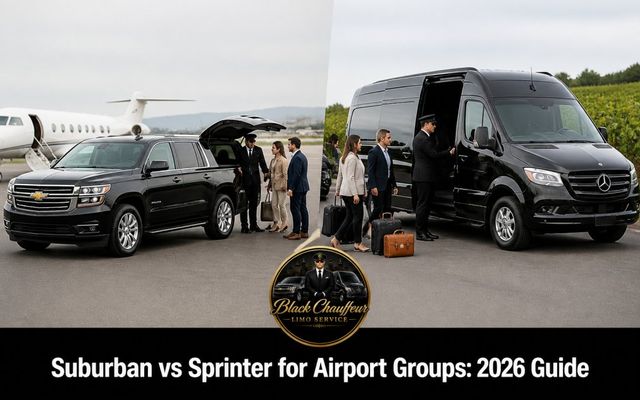 Suburban vs Sprinter for Airport Groups: 2026 Guide