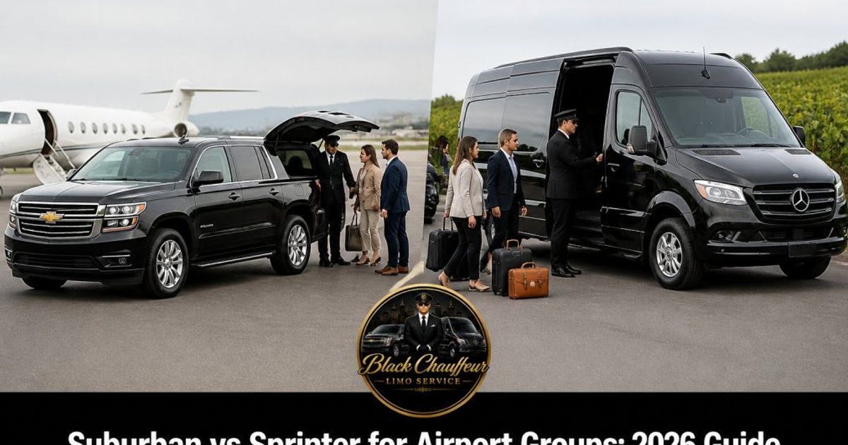 Suburban vs Sprinter for Airport Groups: 2026 Guide