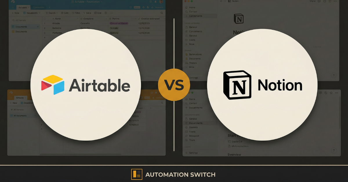 Featured image for: Airtable vs Notion as an Automation Platform: Which One Ships Workflows