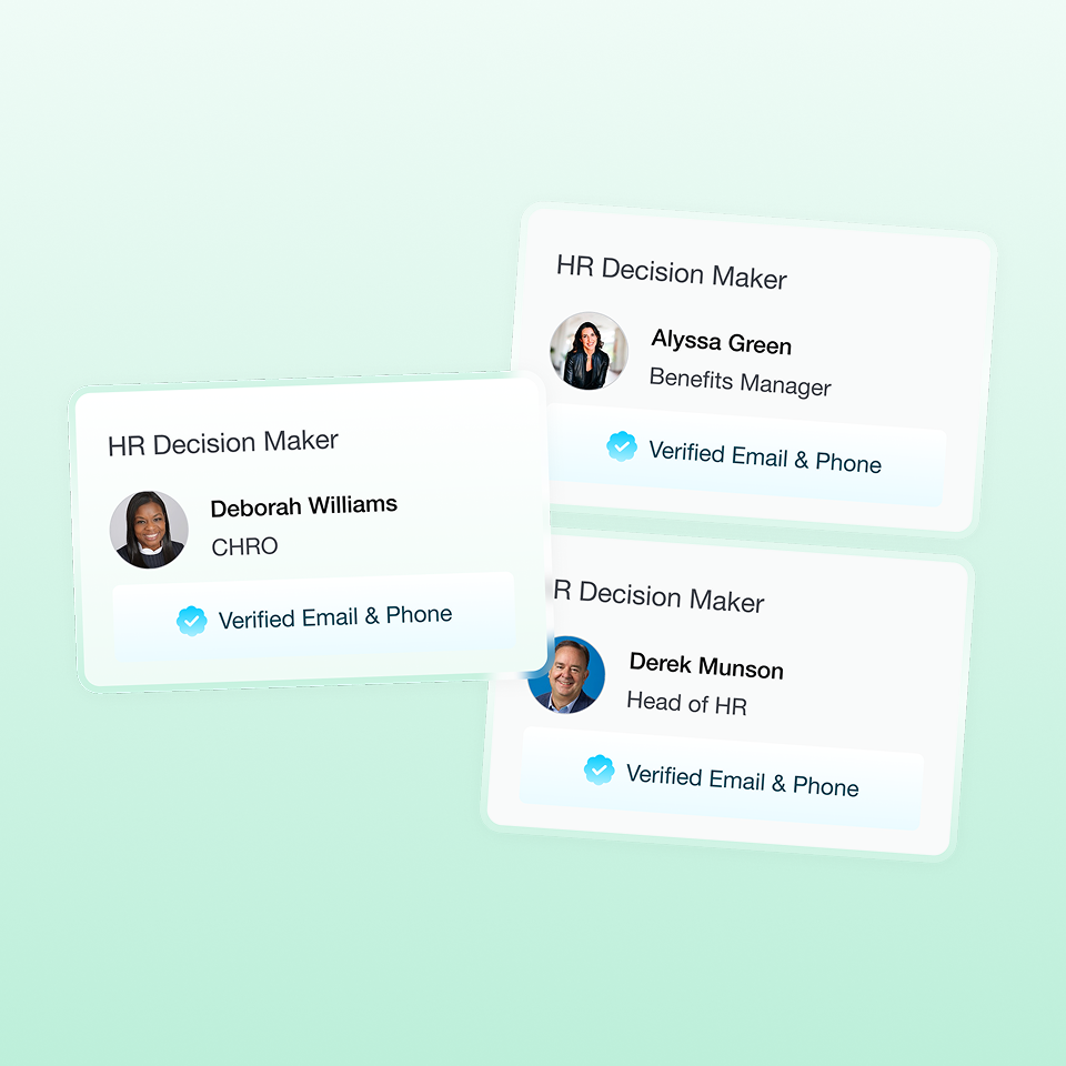 Decision-maker contacts you can trust