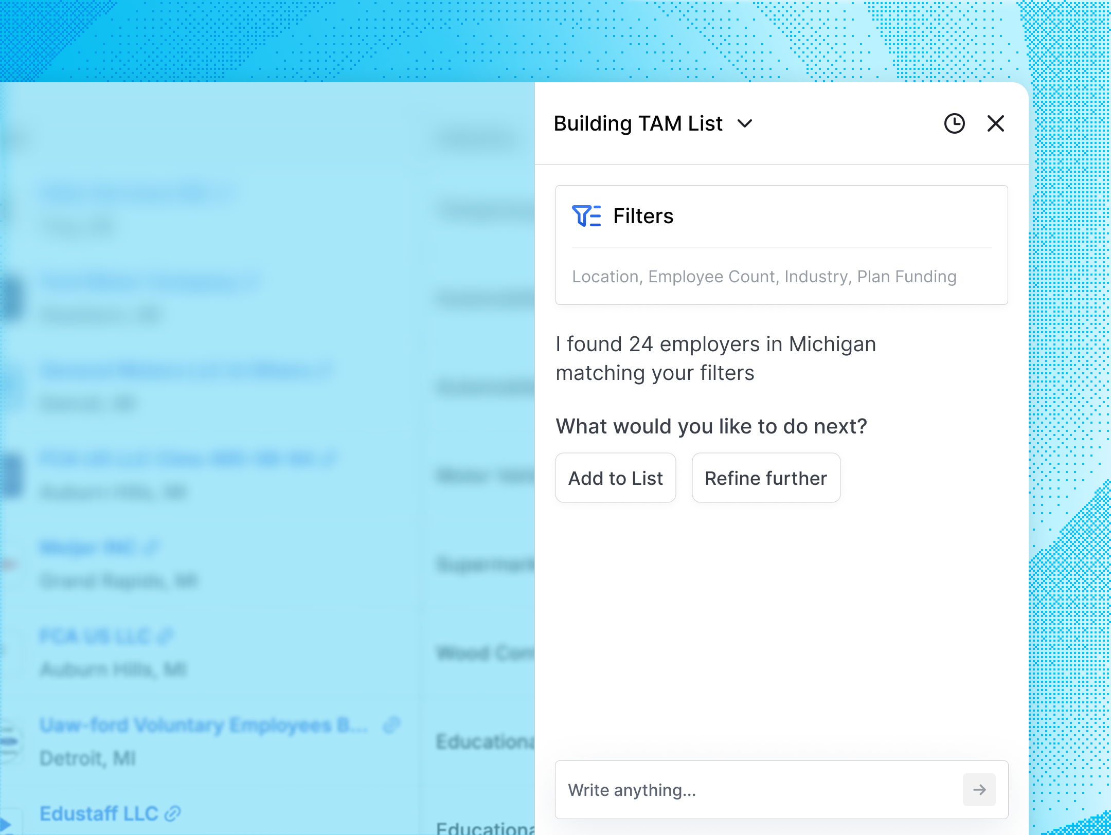 Conversational prospecting preview