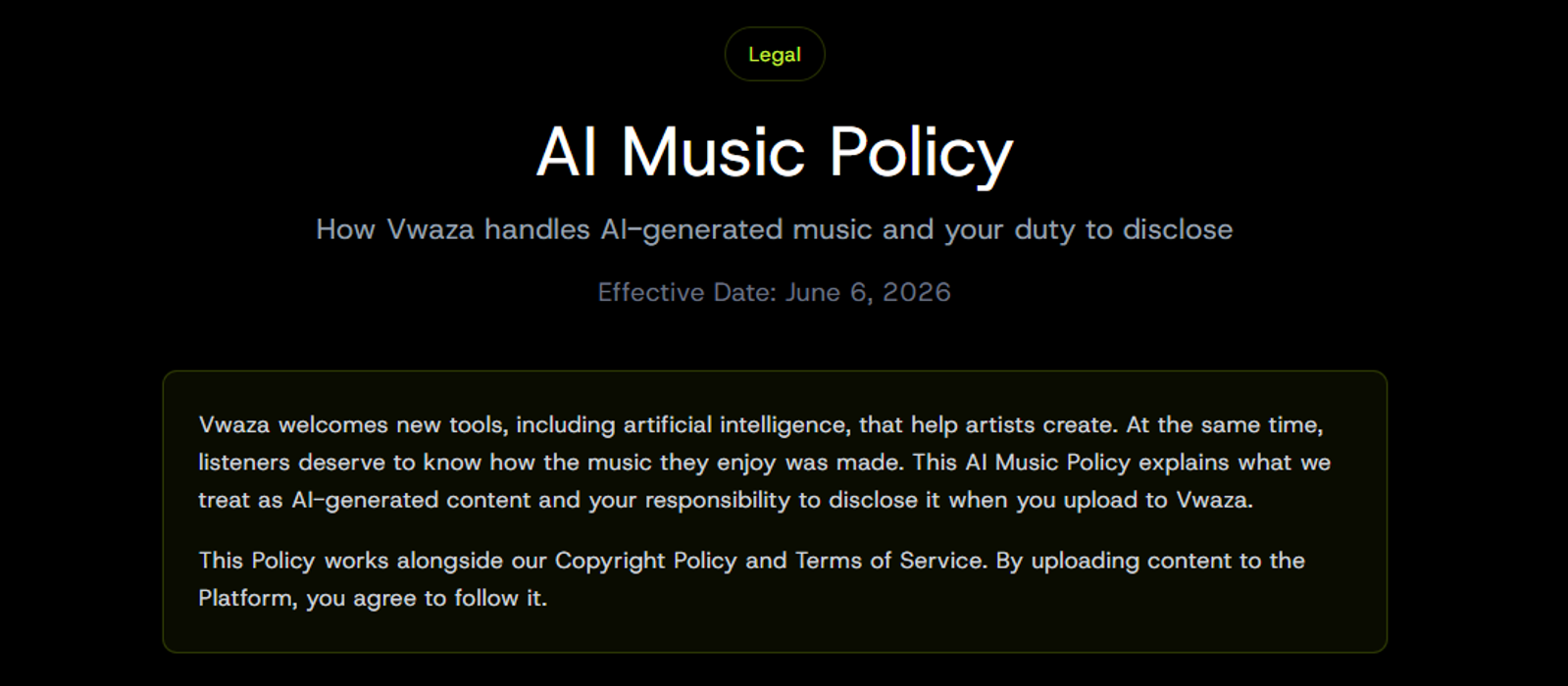 Get To Know Our New AI Policy