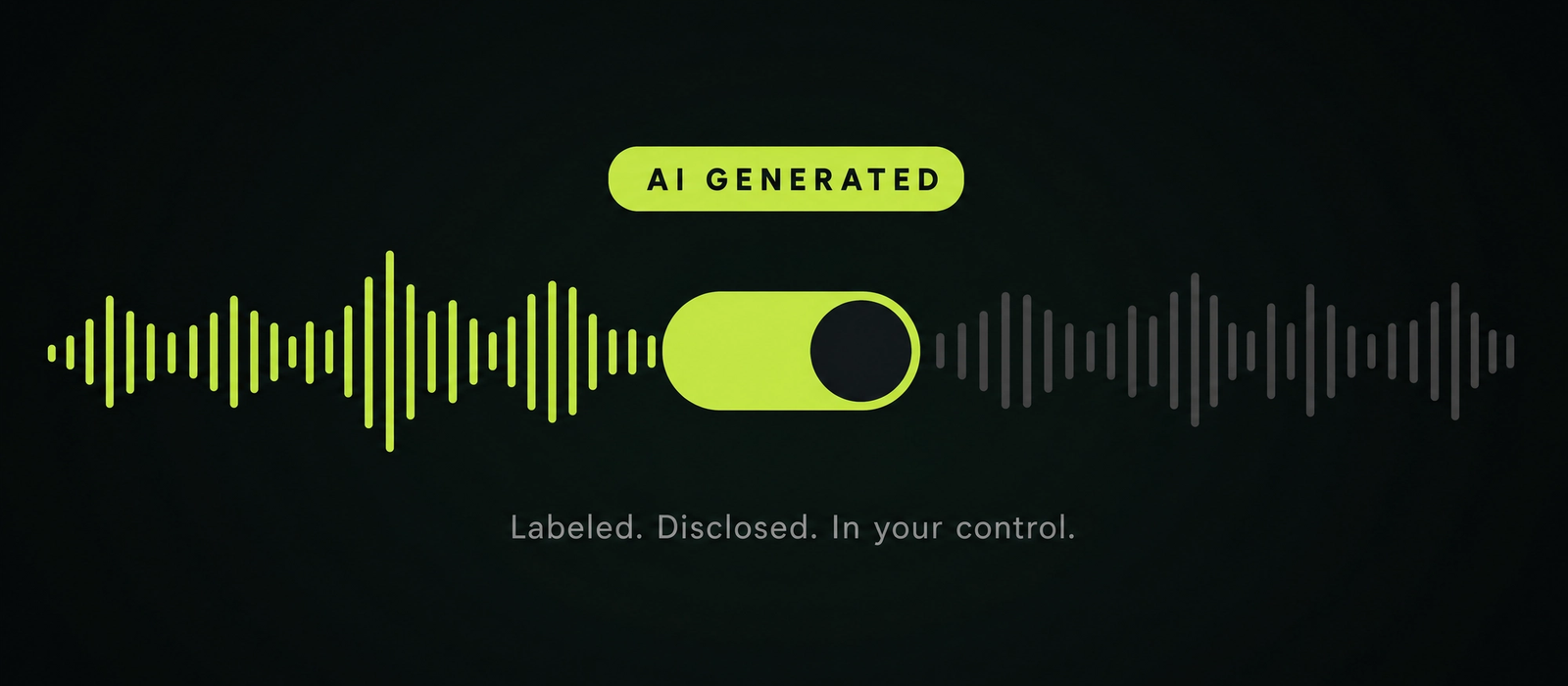 AI Music on Vwaza: Labeled, Disclosed, and In Your Control