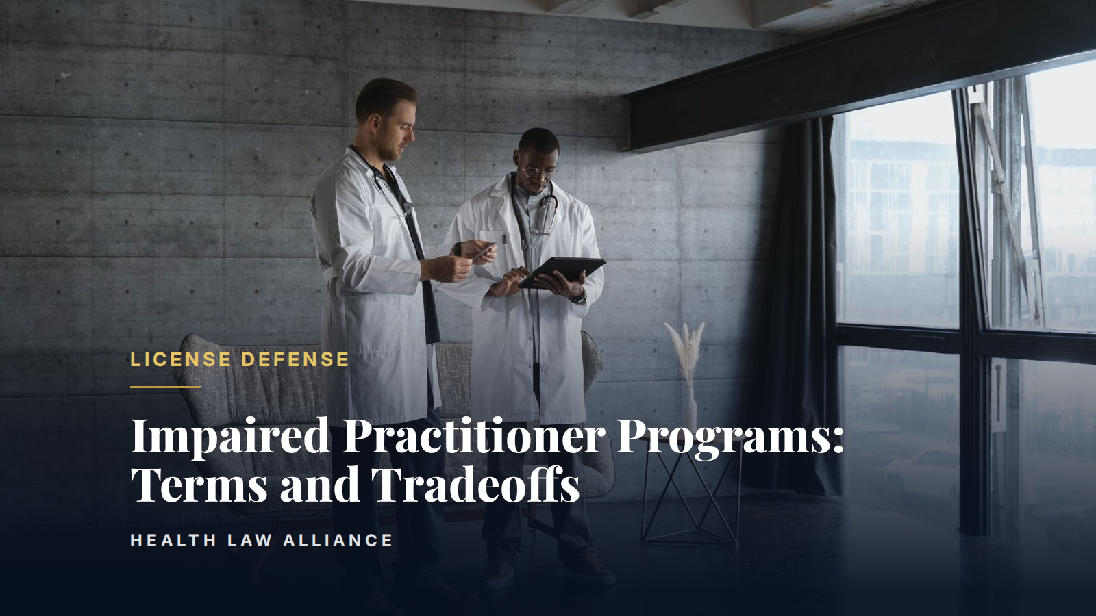 Impaired Practitioner Programs: Terms and Tradeoffs