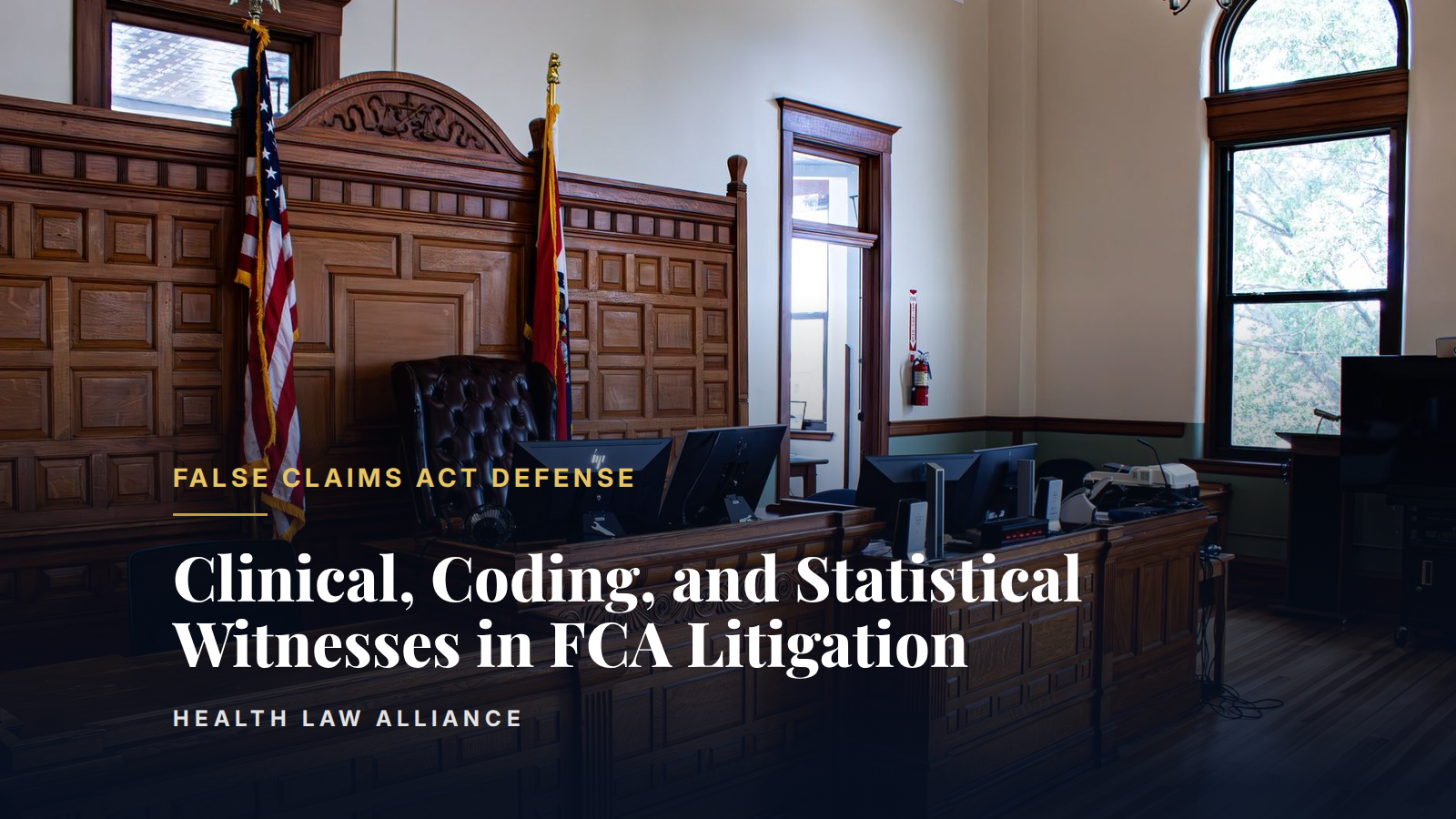 Clinical, Coding, and Statistical Witnesses in FCA Litigation