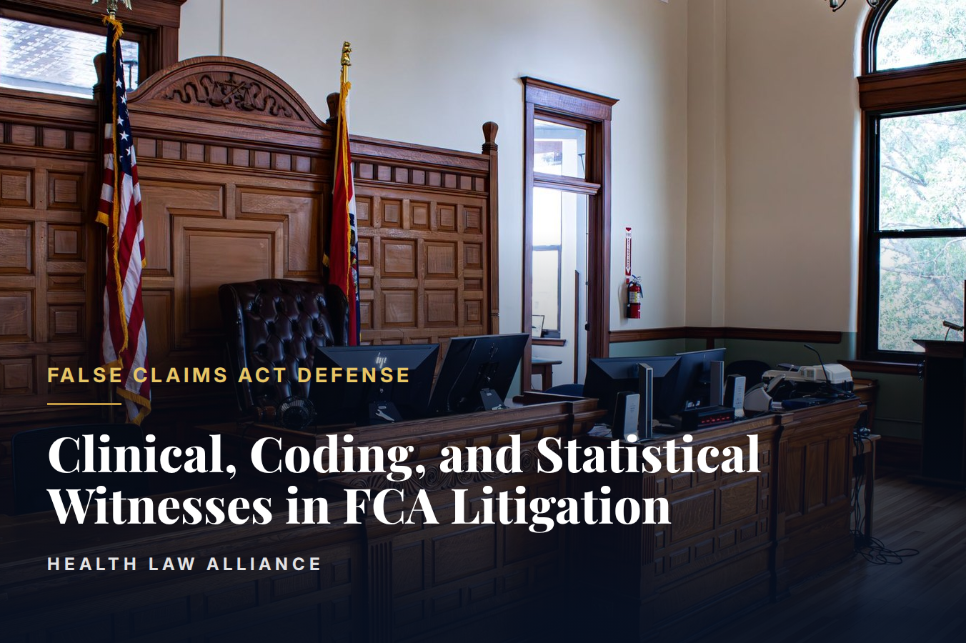 Clinical, Coding, and Statistical Witnesses in FCA Litigation
