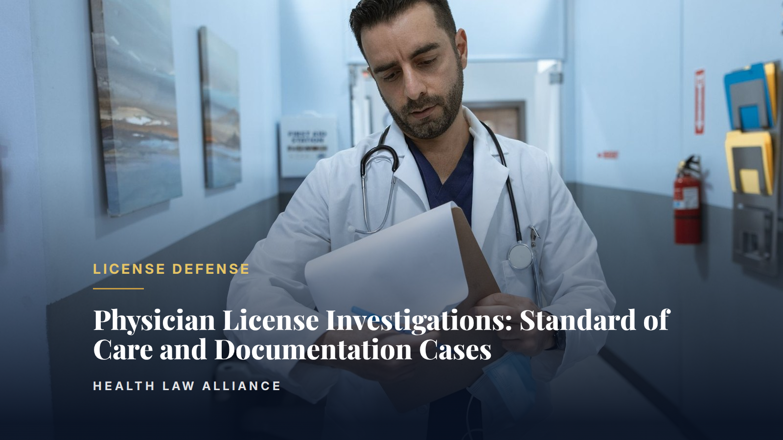 Physician License Investigations: Standard of Care and Documentation Cases