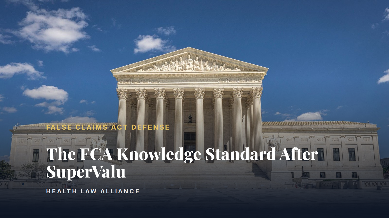 The FCA Knowledge Standard After SuperValu