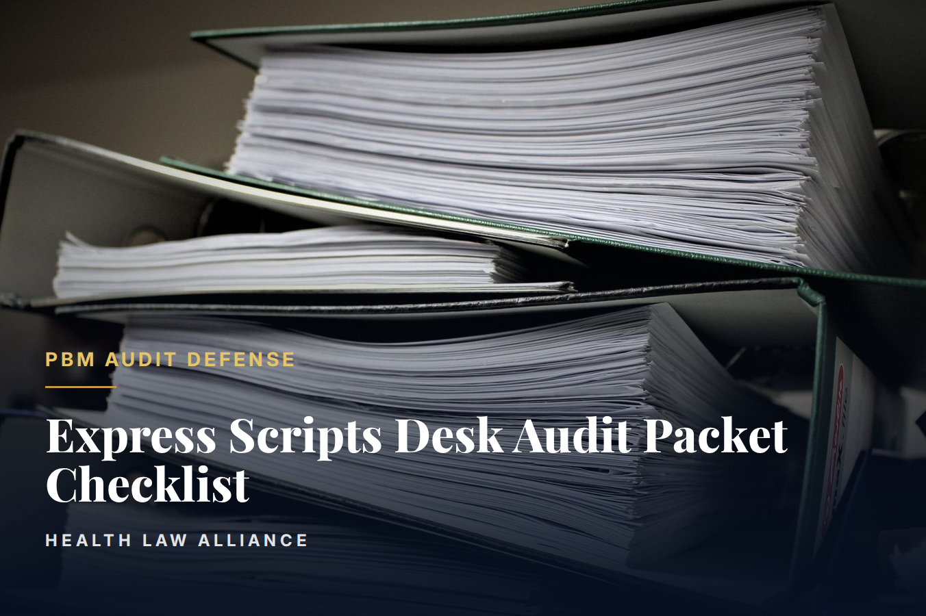 Express Scripts Desk Audit Packet Checklist