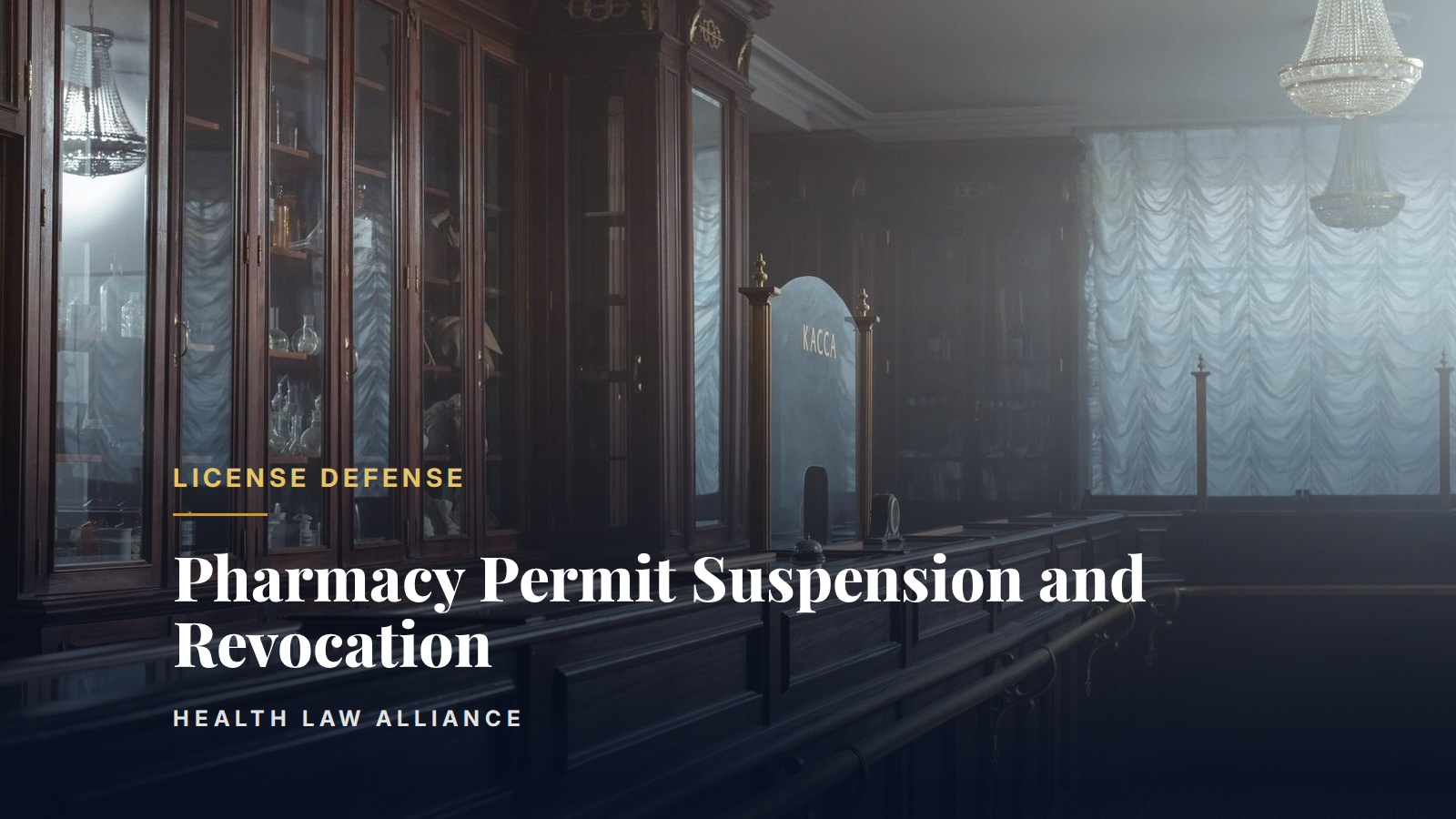 Pharmacy Permit Suspension and Revocation