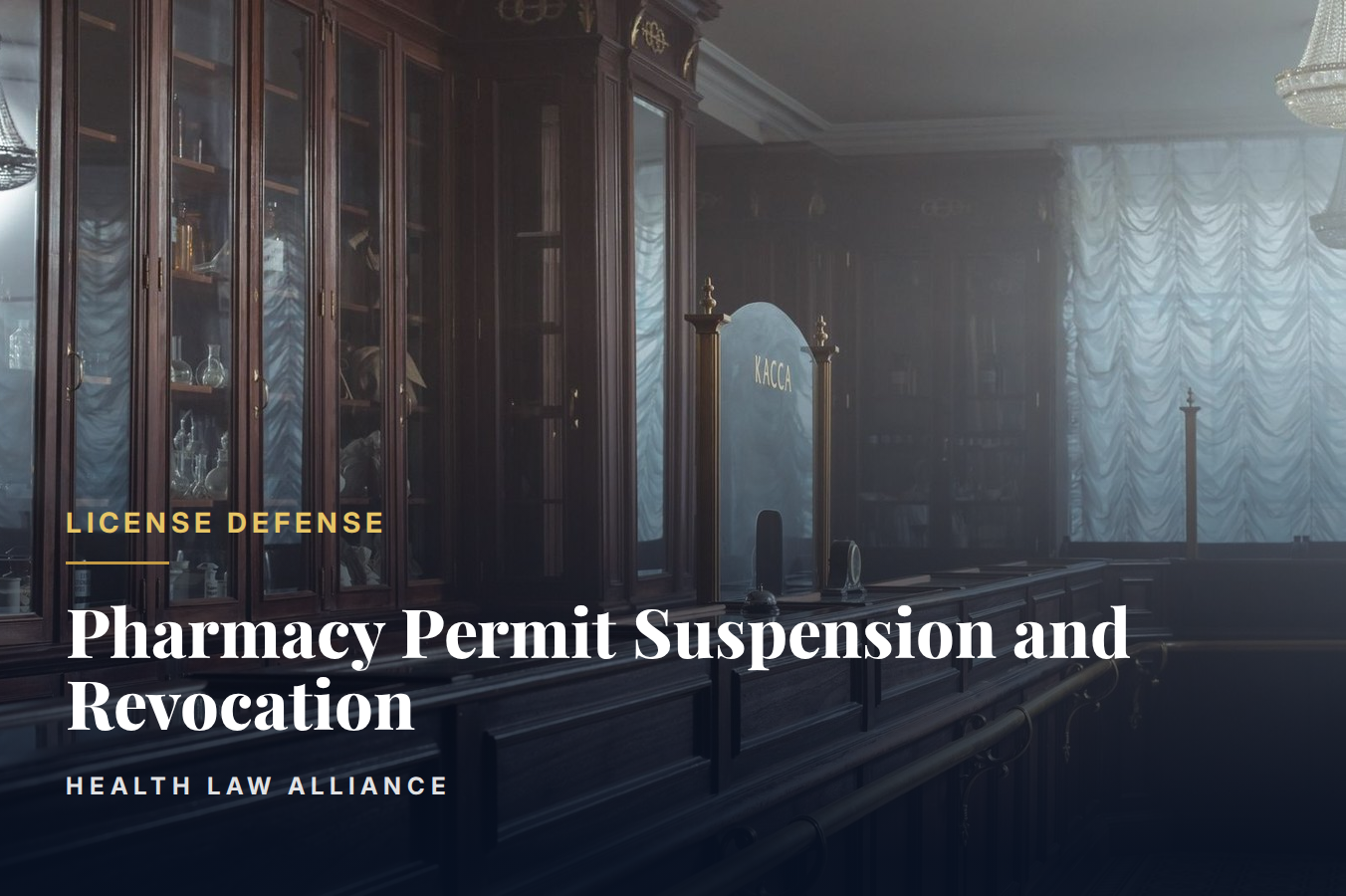 Pharmacy Permit Suspension and Revocation