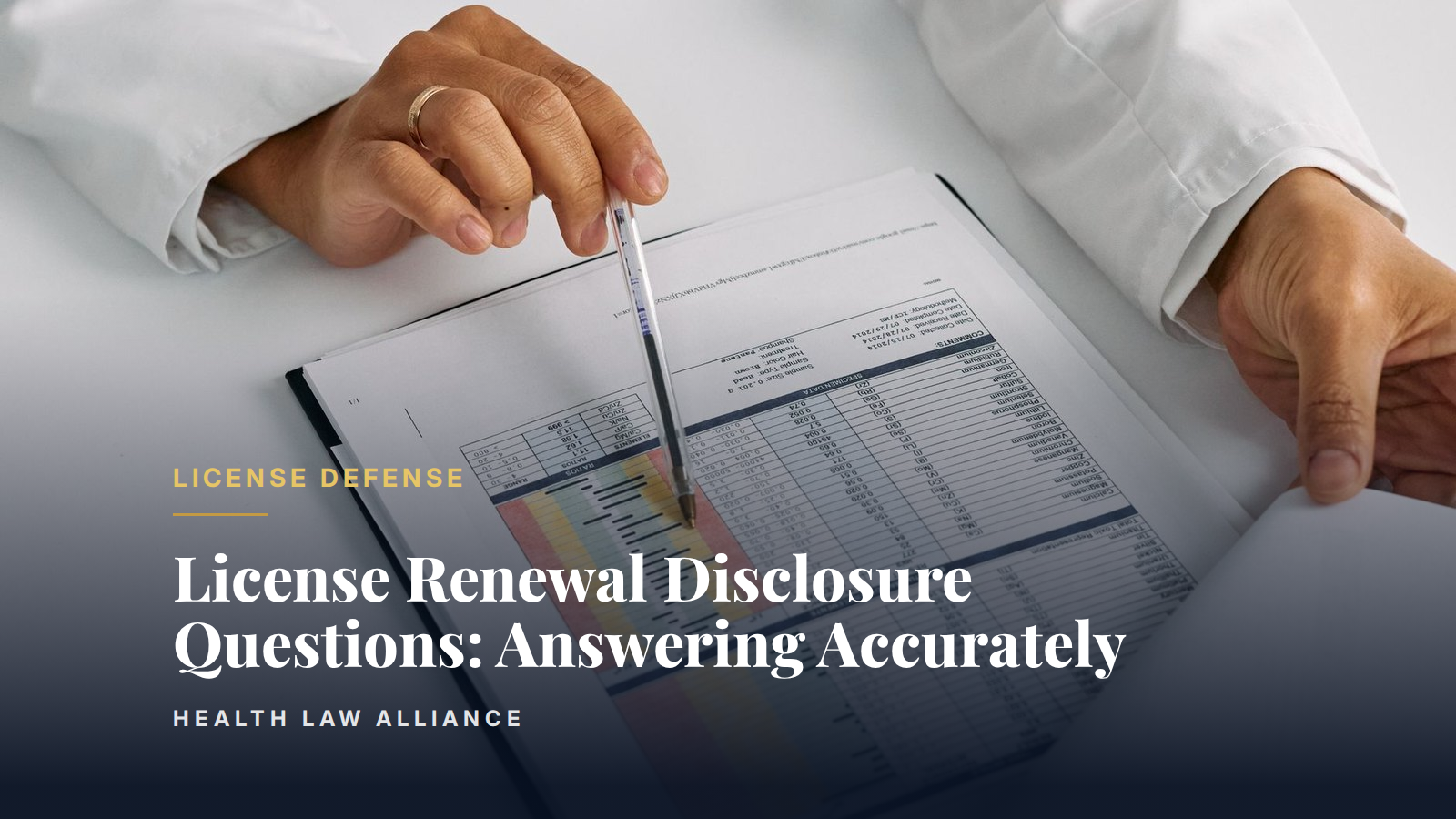 License Renewal Disclosure Questions: Answering Accurately