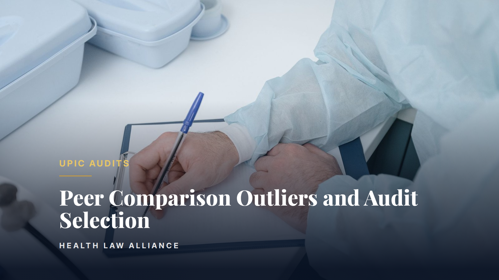 Peer Comparison Outliers and Audit Selection