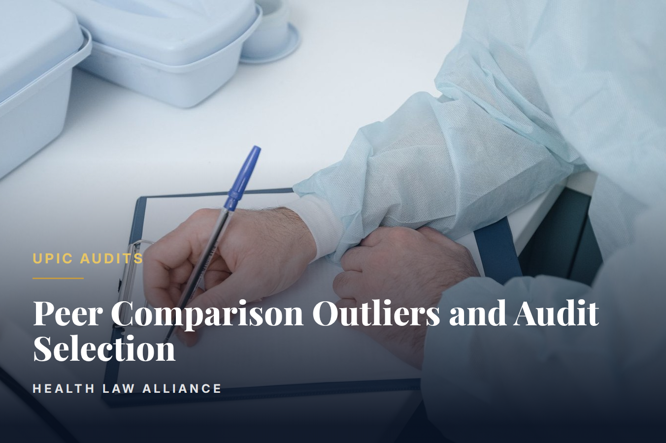 Peer Comparison Outliers and Audit Selection