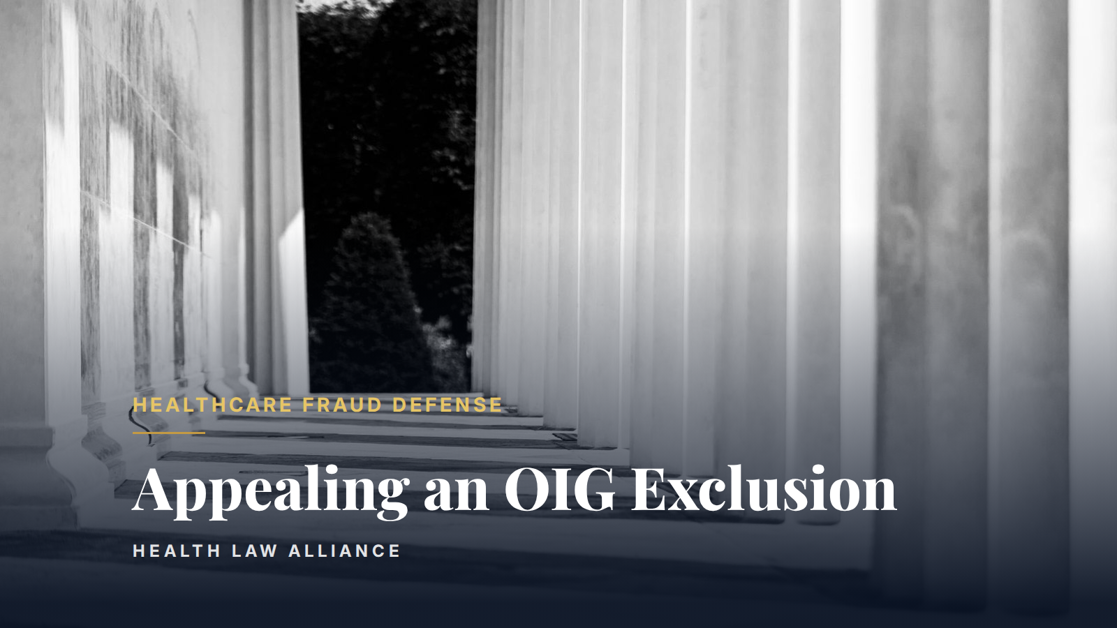 Appealing an OIG Exclusion