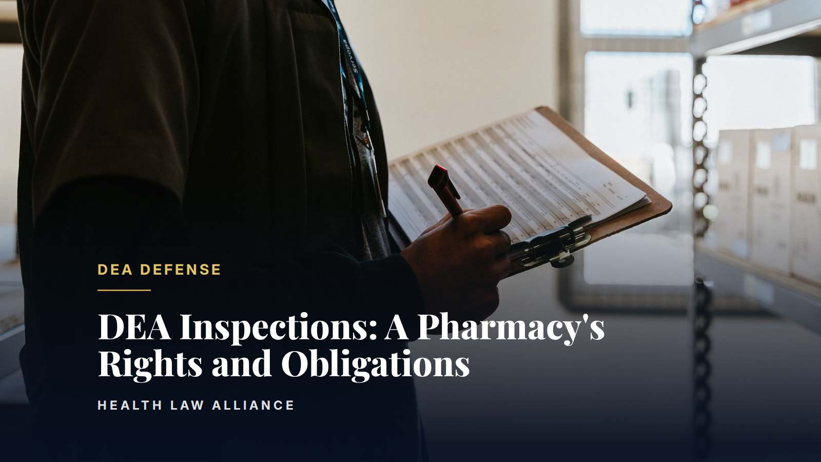 DEA Inspections: A Pharmacy's Rights and Obligations
