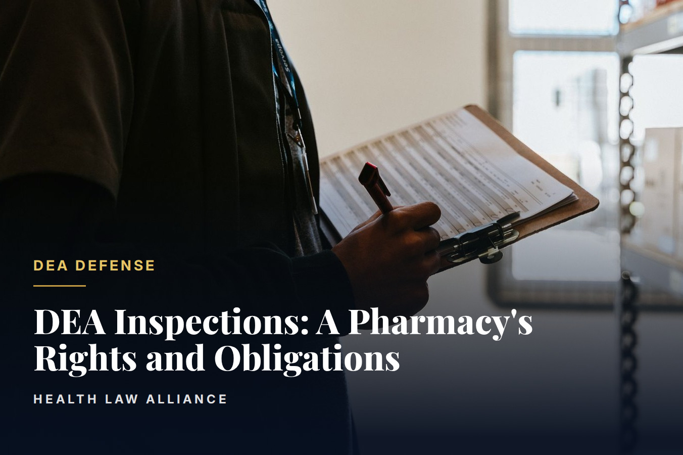 DEA Inspections: A Pharmacy's Rights and Obligations