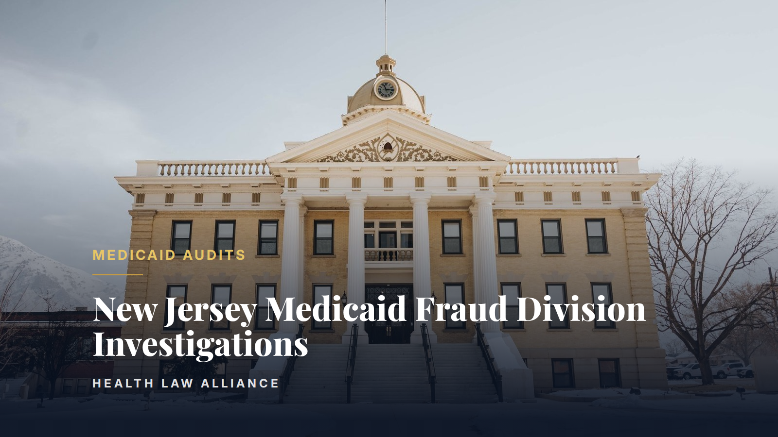 New Jersey Medicaid Fraud Division Investigations