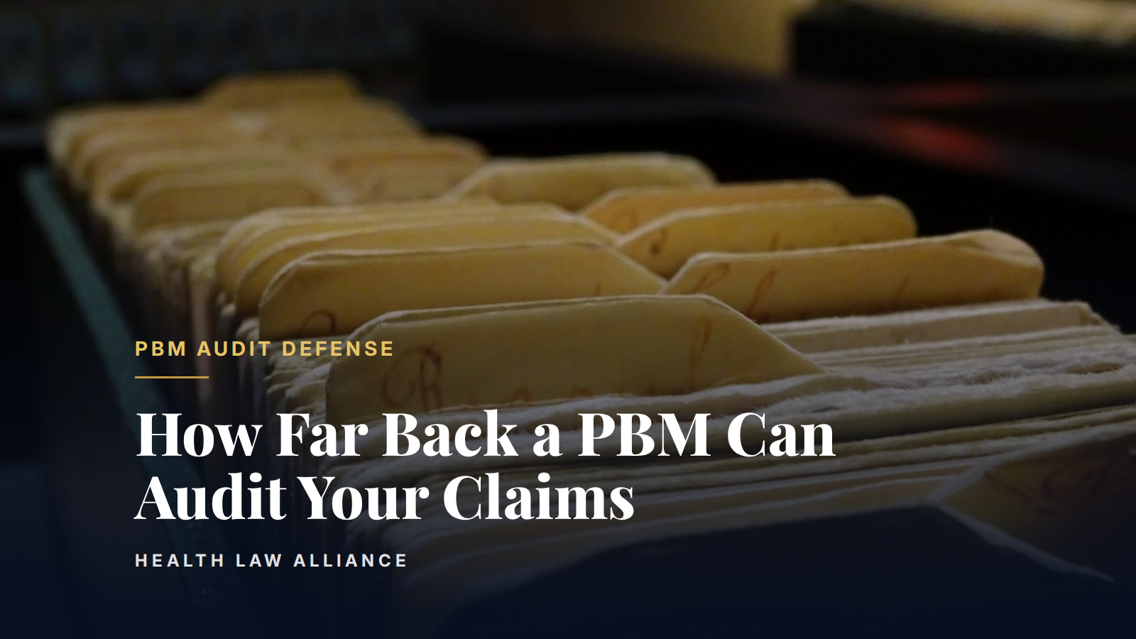 How Far Back a PBM Can Audit Your Claims