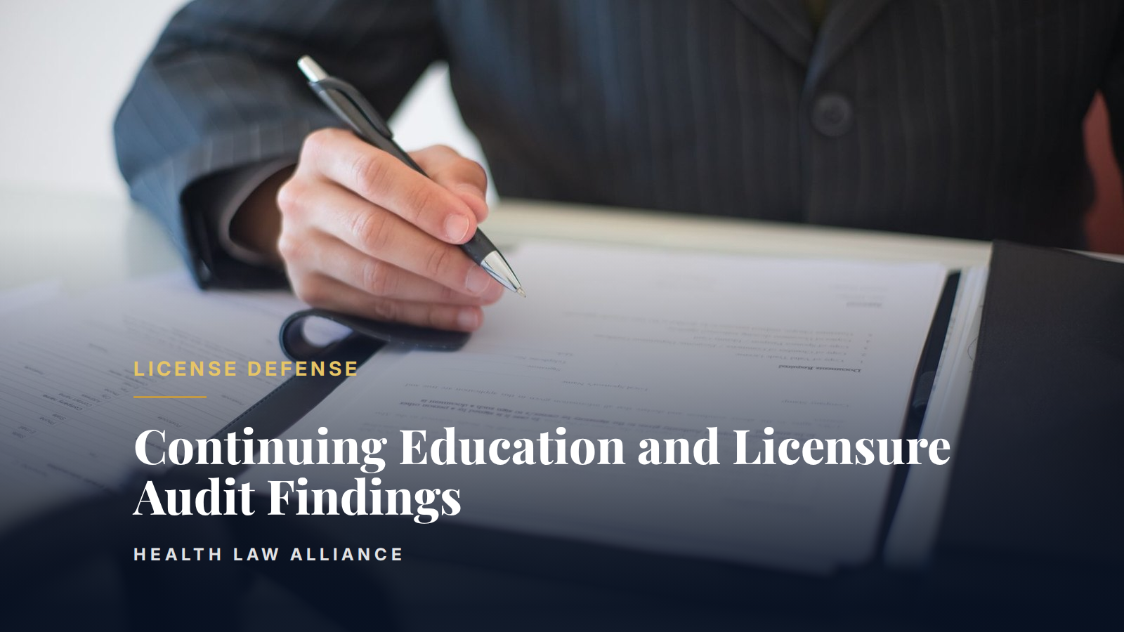 Continuing Education and Licensure Audit Findings