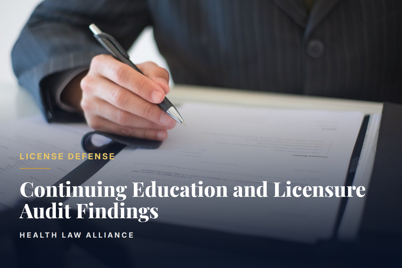 Continuing Education and Licensure Audit Findings