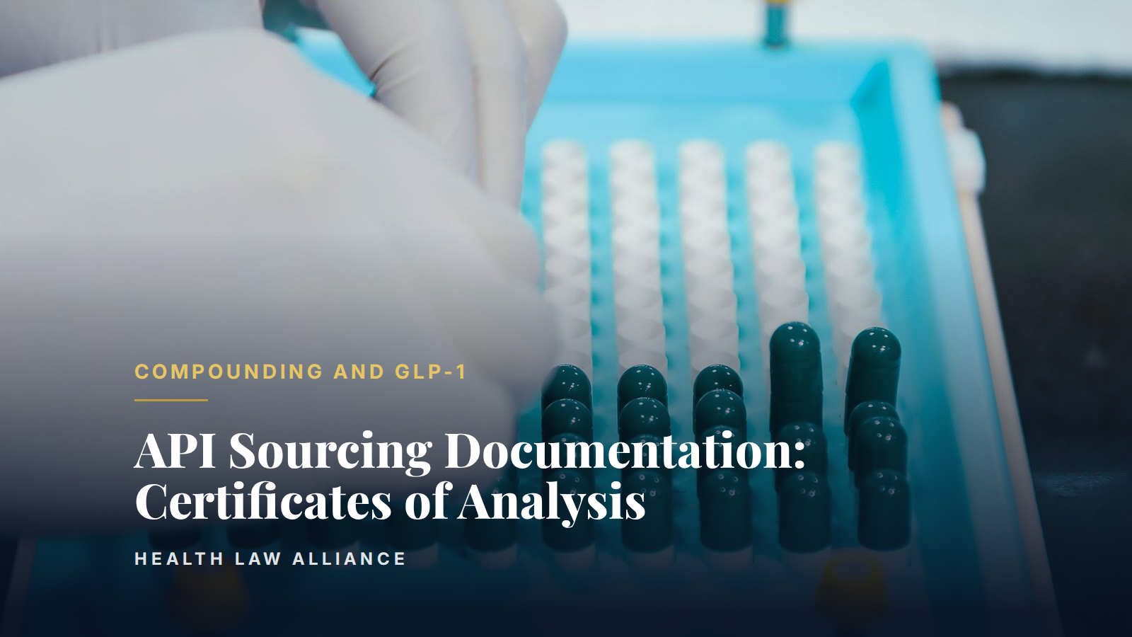 API Sourcing Documentation: Certificates of Analysis