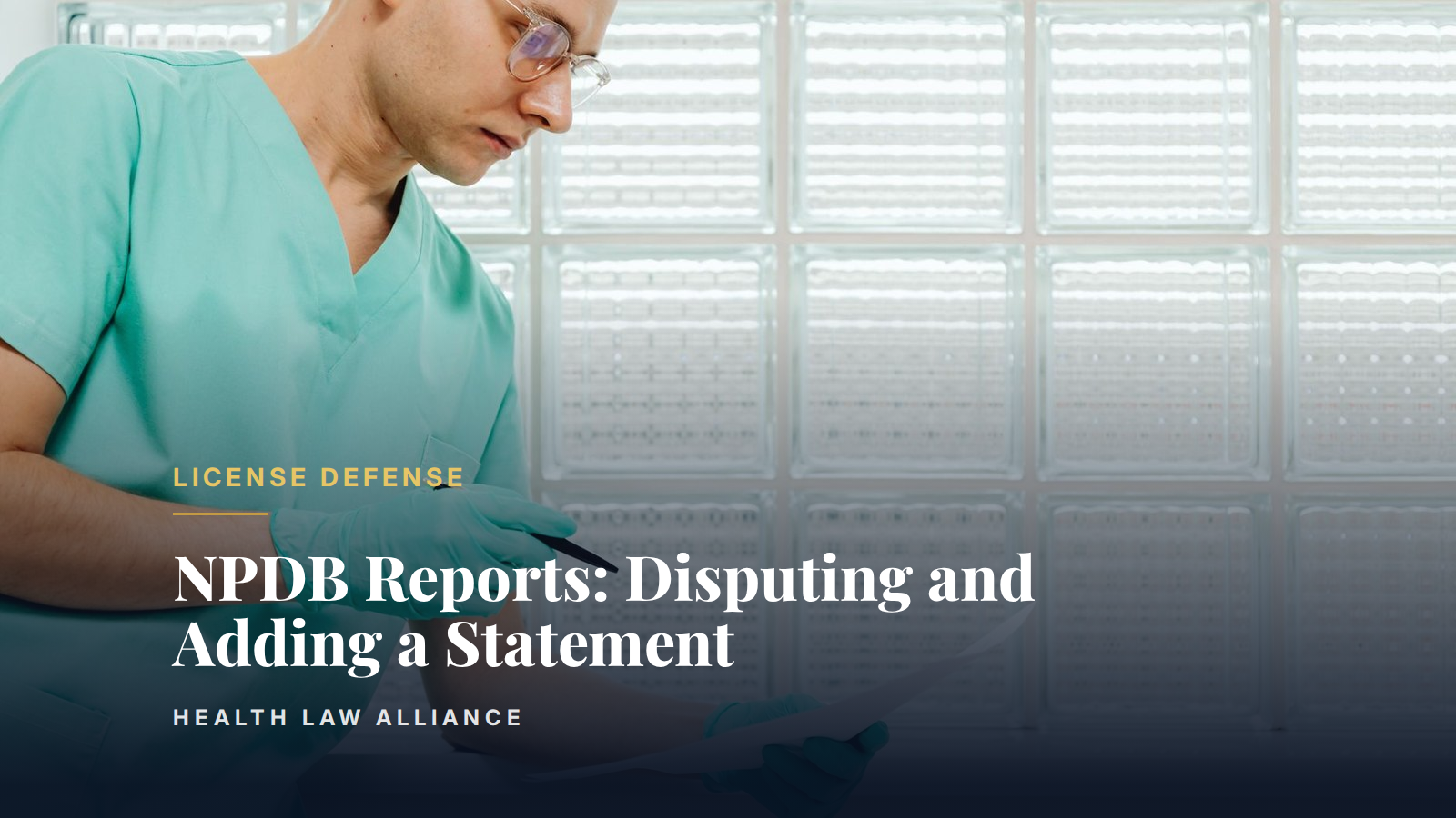 NPDB Reports: Disputing and Adding a Statement