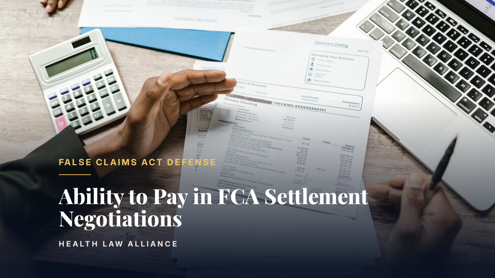 Ability to Pay in FCA Settlement Negotiations