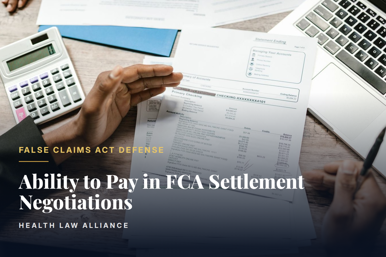 Ability to Pay in FCA Settlement Negotiations