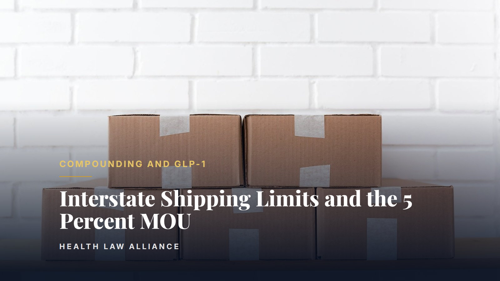 Interstate Shipping Limits and the 5 Percent MOU