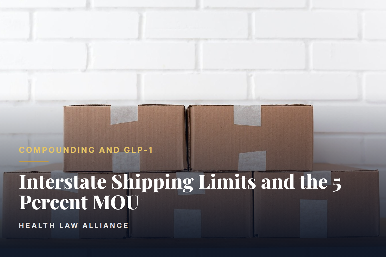 Interstate Shipping Limits and the 5 Percent MOU