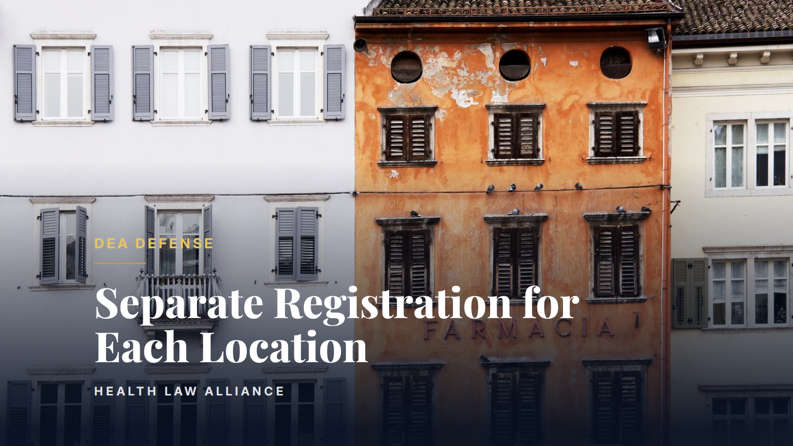 Separate Registration for Each Location