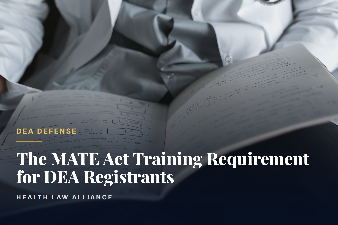 The MATE Act Training Requirement for DEA Registrants
