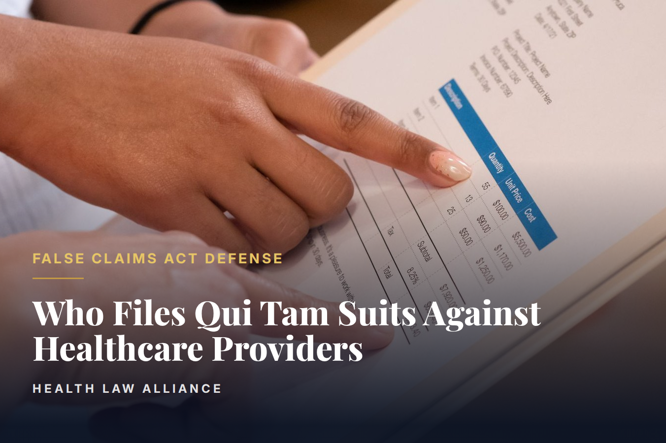Who Files Qui Tam Suits Against Healthcare Providers